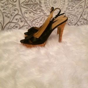 Shoe, Size 10, Black heel
